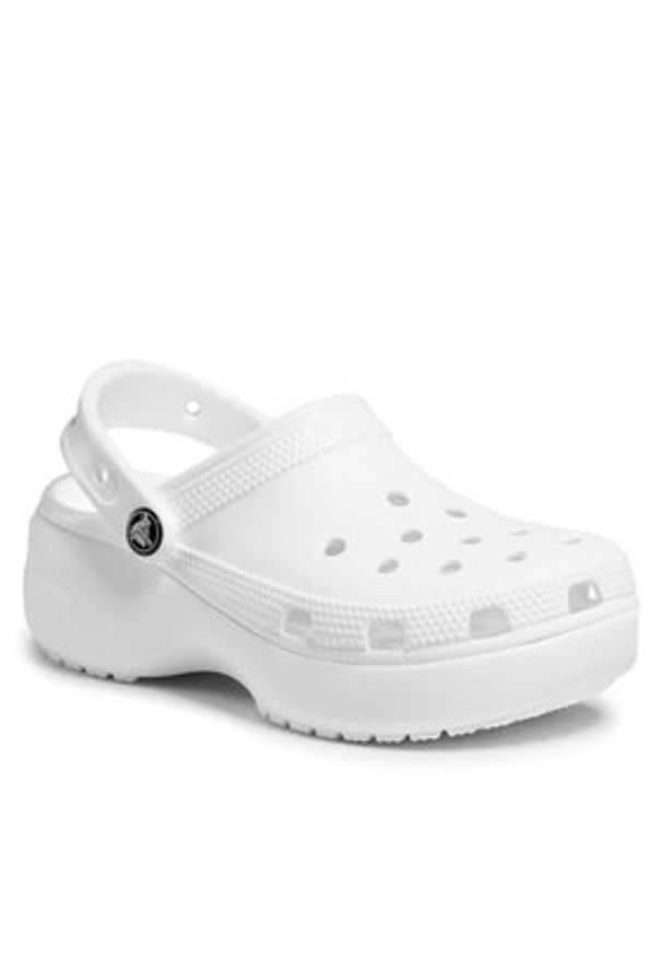 Crocs Klapki Classic Platform Clog W 206750 Biały. Kolor: biały. Obcas: na platformie