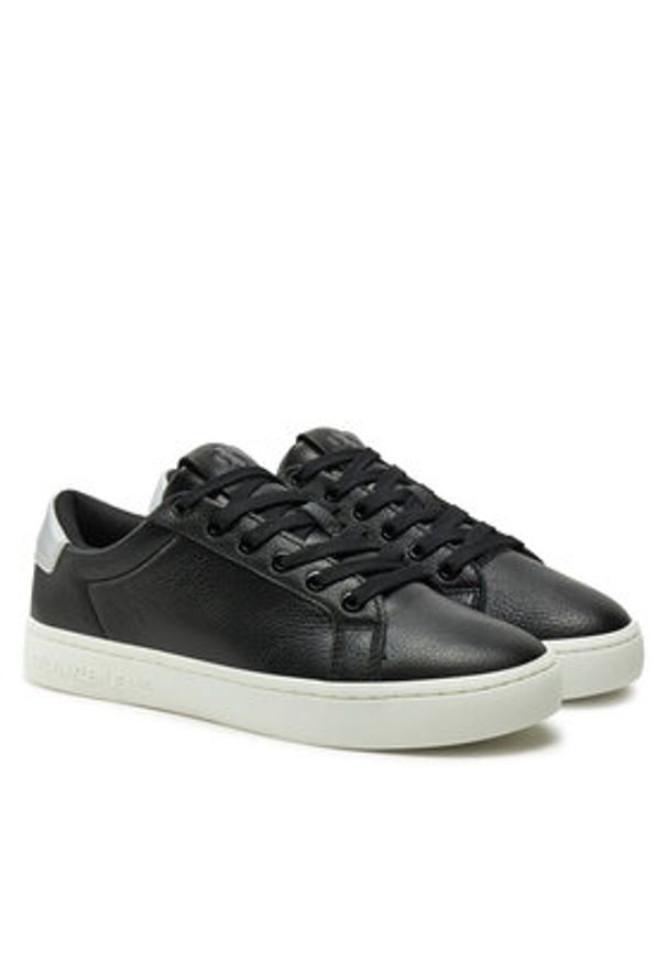 Calvin Klein Jeans Sneakersy Classic Cupsole Low Ohb YW0YW01799 Czarny. Kolor: czarny. Materiał: skóra