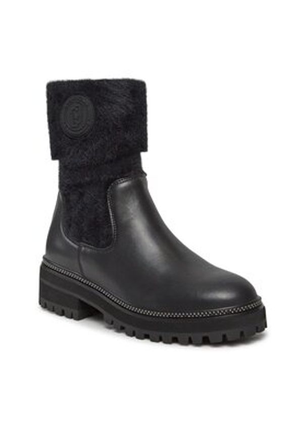 Liu Jo Botki Pink 226 SF3199 PX432 Czarny. Kolor: czarny. Materiał: skóra