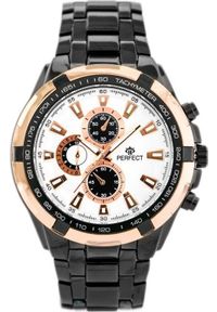 NoName - Zegarek ZEGAREK MĘSKI PERFECT - MILTON - black/gold2 (zp112d) #1