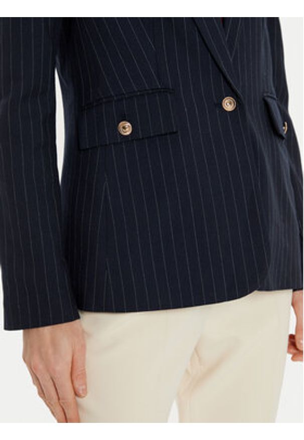 Morgan Marynarka 242-VLENO.F Granatowy Regular Fit. Kolor: niebieski. Materiał: syntetyk, wiskoza
