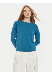 Tatuum Sweter Ewela T2321.089B Niebieski Regular Fit. Kolor: niebieski. Materiał: syntetyk