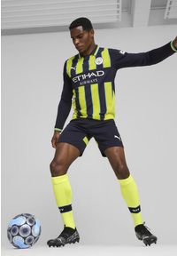Puma - Męskie szorty Manchester City 24/25 PUMA New Navy Blue. Kolor: niebieski. Sport: piłka nożna