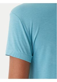 Emporio Armani T-Shirt EW000408 AF19024 U9163 Turkusowy Regular Fit. Kolor: turkusowy. Materiał: bawełna #4