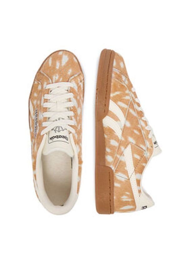 Reebok Sneakersy EO-CLUB C GROUNDS UK 100263951 Brązowy. Kolor: brązowy. Materiał: skóra. Model: Reebok Club