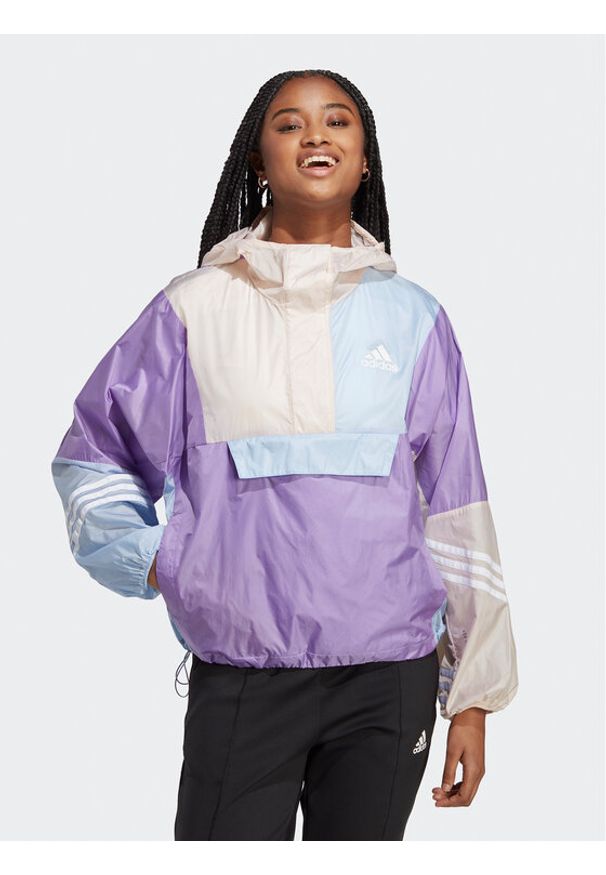 Adidas - Kurtka przejściowa adidas Sportswear. Kolor: fioletowy