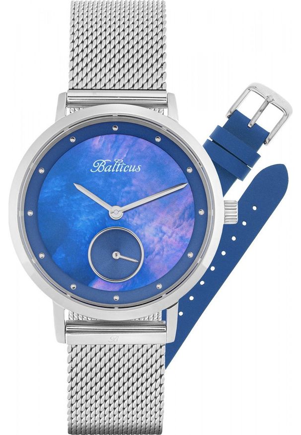 BALTICUS - Zegarek Balticus Zegarek damski Balticus BLT-BALNSSNBL srebrny. Kolor: srebrny