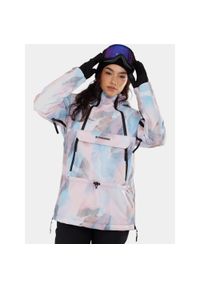 FUNDANGO - Anorak Damski Fundango Hooper ECO. Kolor: wielokolorowy, niebieski, biały, różowy. Materiał: materiał. Sezon: zima. Sport: turystyka piesza, narciarstwo