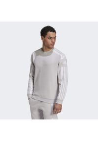 Adidas - Bluza piłkarska męska adidas Squadra 21 Sweat Top. Kolor: szary. Materiał: polar. Sport: piłka nożna