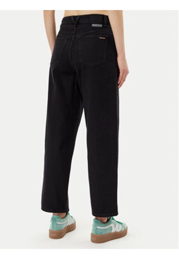 Volcom Jeansy Wellow B1912301 Czarny Loose Fit. Kolor: czarny