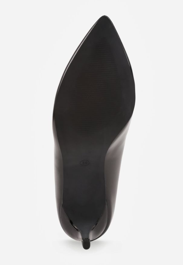 Born2be - Czarne Klasyczne Czółenka na Szpilce ze Skórzaną Wkładką Valenthea. Okazja: na co dzień. Nosek buta: szpiczasty. Kolor: czarny. Materiał: skóra. Obcas: na szpilce. Styl: klasyczny