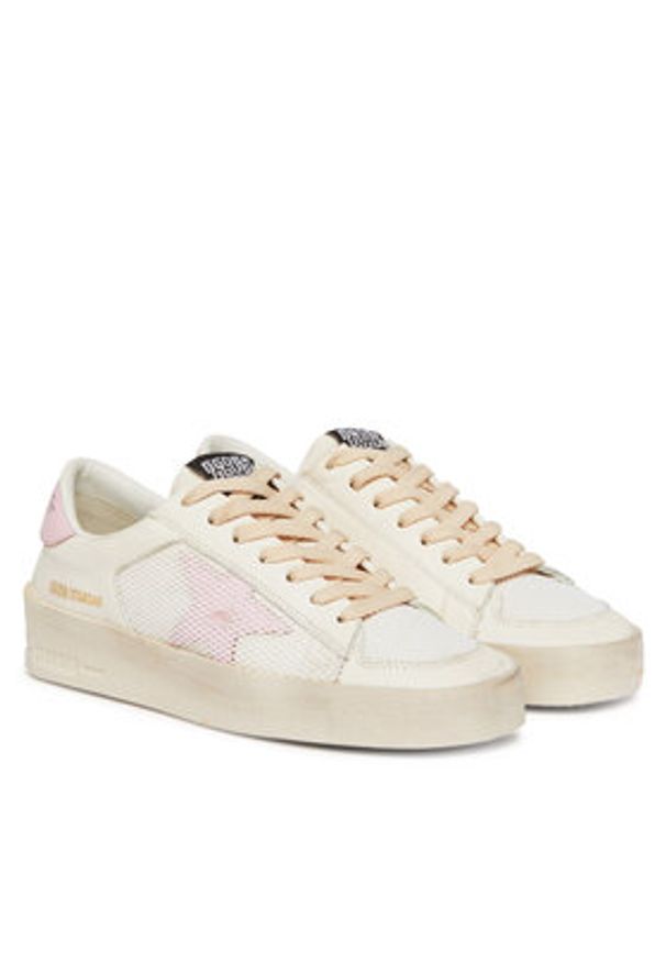 GOLDEN GOOSE Sneakersy Stardan Under Net Star GWF00370.F004736.11547 Écru. Materiał: skóra