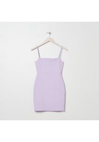 Sinsay - Sukienka mini na ramiączkach - Fioletowy. Kolor: fioletowy. Długość rękawa: na ramiączkach. Długość: mini #1