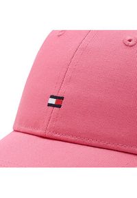 TOMMY HILFIGER - Tommy Hilfiger Czapka z daszkiem Small Flag AM0AM09423 Różowy. Kolor: różowy. Materiał: materiał #5