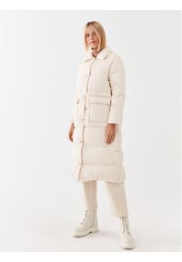 Peserico Easy Płaszcz zimowy M24434 Écru Regular Fit. Materiał: syntetyk. Sezon: zima