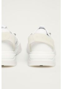 Calvin Klein Jeans - Buty. Nosek buta: okrągły. Zapięcie: sznurówki. Kolor: biały. Materiał: guma #4