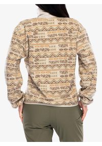 columbia - Polar damski Columbia Sequoia Grove Printed Half Zip. Kolor: beżowy. Materiał: polar. Sport: turystyka piesza