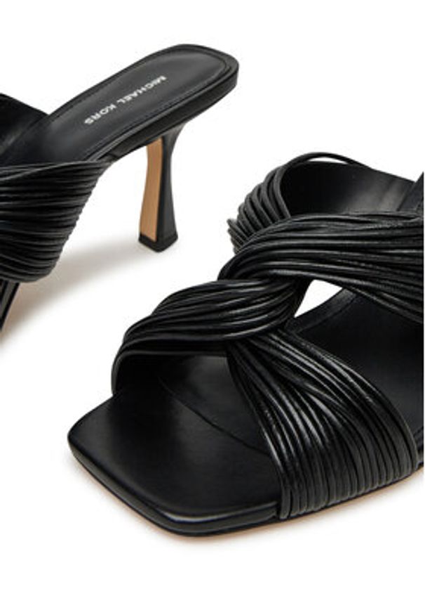 MICHAEL Michael Kors Klapki Alessia 40S5ASMS1L Czarny. Kolor: czarny. Materiał: skóra