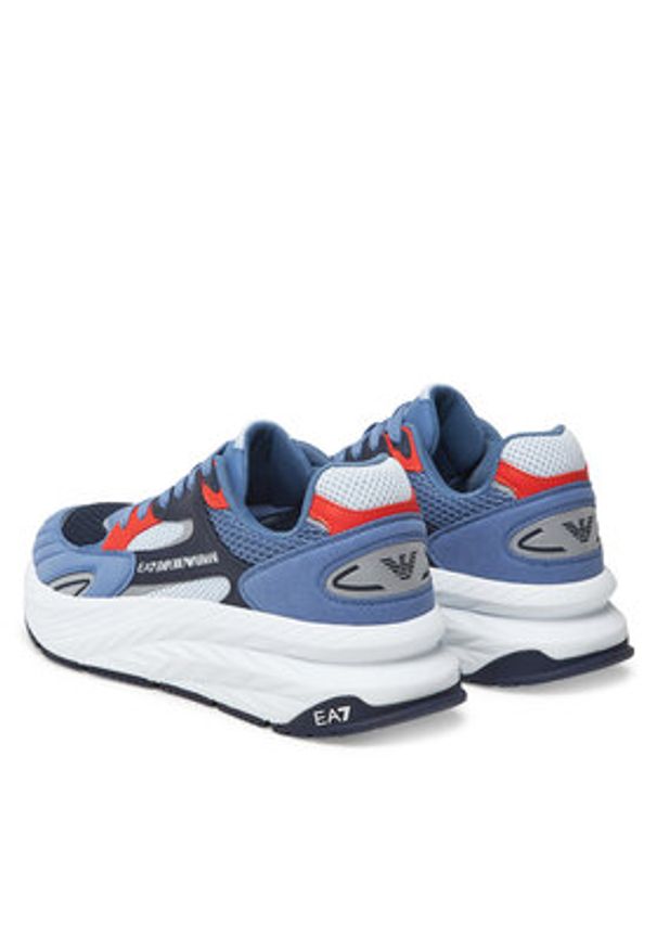 EA7 Emporio Armani Sneakersy X8X178 XK382 U468 Czarny. Kolor: czarny. Materiał: skóra