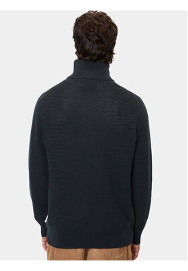 Marc O'Polo Sweter M29 5022 60392 Granatowy Regular Fit. Typ kołnierza: polo. Kolor: niebieski. Materiał: bawełna