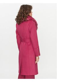 Marciano Guess Płaszcz wełniany Alice 3BGL12 a1799Z Różowy Regular Fit. Kolor: różowy. Materiał: syntetyk, wełna #6