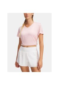 Koszulka damska Under Armour Tech SSV- Twist. Kolor: różowy. Długość rękawa: krótki rękaw. Długość: krótkie. Sport: fitness #1