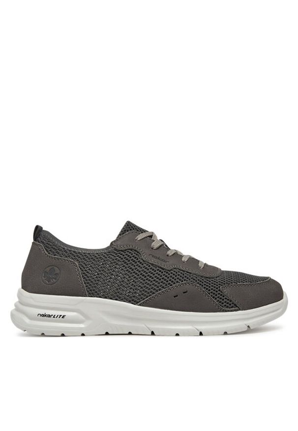 Rieker Sneakersy B7305-45 Szary. Kolor: szary. Materiał: materiał