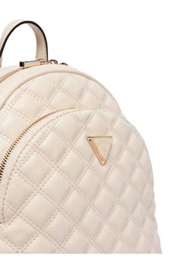 Guess Plecak Giully II HWQG96 73320 Kremowy. Kolor: kremowy. Materiał: skóra