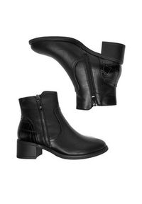 Clara Barson Botki CEO-RE21E838-37 Czarny. Kolor: czarny. Materiał: skóra, materiał #4