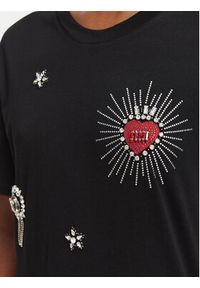 Liu Jo T-Shirt WF6324 J0088 Czarny Regular Fit. Kolor: czarny. Materiał: bawełna #4