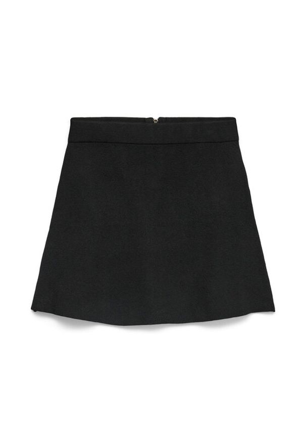 Vero Moda Spódnica mini Saba 10325944 Czarny Regular Fit. Kolor: czarny. Materiał: syntetyk