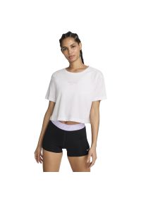 Podkoszulek Nike Pro, Kobiety. Kolor: biały. Materiał: materiał, bawełna