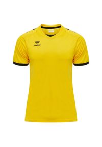 Hummel - HUMMEL bluzka sportowa CORE VOLLEY TEE. Kolor: żółty. Sport: fitness, piłka nożna