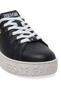 Versace Jeans Couture Sneakersy 78VA3SK3 Czarny. Kolor: czarny. Materiał: skóra #5