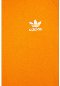 adidas Originals bluza Adicolor męska kolor pomarańczowy z aplikacją. Kolor: pomarańczowy. Materiał: poliester, bawełna. Długość rękawa: raglanowy rękaw. Wzór: aplikacja
