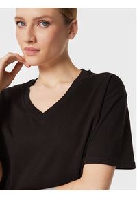 outhorn - Outhorn T-Shirt TTSHF052 Czarny Relaxed Fit. Kolor: czarny. Materiał: bawełna #4