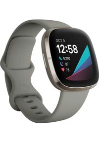 FITBIT - Smartwatch Fitbit Sense Szary (FB512SRSG). Rodzaj zegarka: smartwatch. Kolor: szary #1