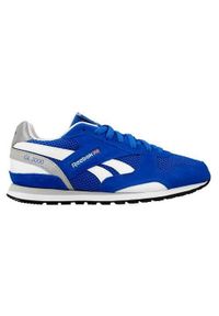 Buty do chodzenia dla dzieci Reebok GL 3000. Zapięcie: sznurówki. Kolor: wielokolorowy, niebieski, szary. Materiał: tkanina, materiał, skóra, syntetyk. Szerokość cholewki: normalna. Sport: turystyka piesza