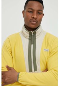 columbia - Columbia bluza męska kolor żółty wzorzysta 1890764.SS23-743. Kolor: żółty. Materiał: dzianina #4