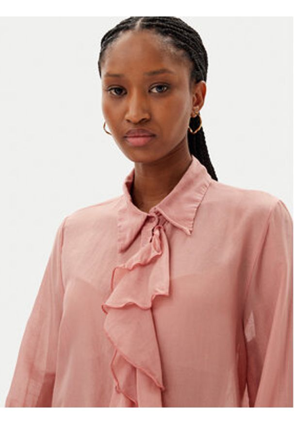 Kontatto Koszula KONTATTO-B3004C E25B2C.142 Różowy Regular Fit. Kolor: różowy. Materiał: bawełna