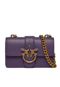 Pinko Torebka Love One Mini C AI 23-24 PLTT 100058 A0F1 Fioletowy. Kolor: fioletowy. Materiał: skórzane #1