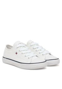 TOMMY HILFIGER - Tommy Hilfiger Trampki T3X9-33846-0890100 Biały. Kolor: biały. Materiał: materiał #7
