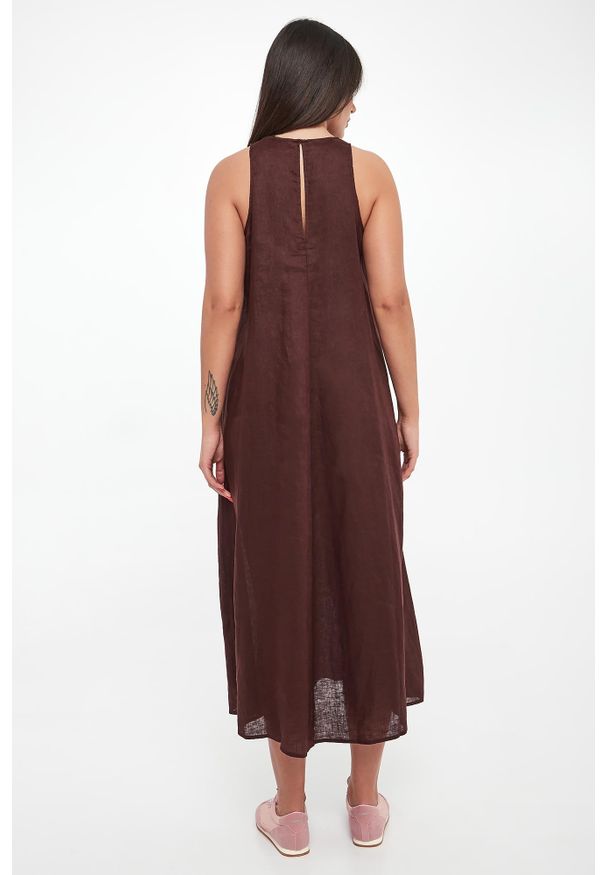 Ecoalf - Sukienka lniana Ukara ECOALF. Materiał: len