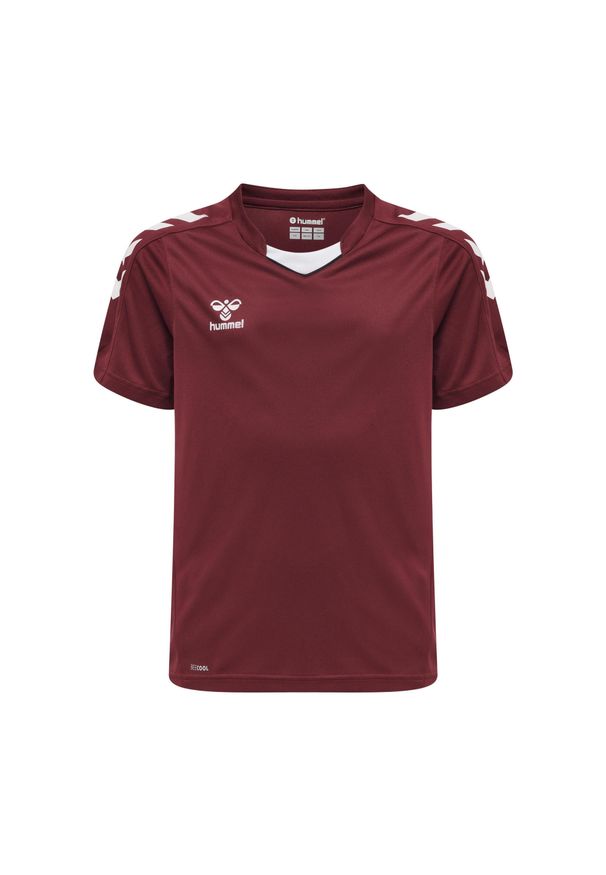 Koszulka dziecięca Hummel hmlCORE XK. Kolor: czerwony, wielokolorowy, brązowy. Materiał: tkanina. Sport: piłka nożna