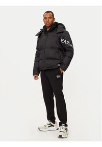 EA7 Emporio Armani Kurtka puchowa 6DPB33 PNEOZ Czarny Regular Fit. Kolor: czarny. Materiał: syntetyk