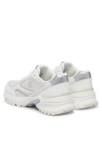 Calvin Klein Sneakersy Hike Runner Mesh Mix Met Mg YW0YW02009 Biały. Kolor: biały. Materiał: mesh, skóra, materiał