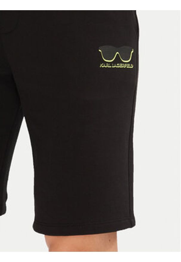Karl Lagerfeld - KARL LAGERFELD Szorty sportowe 705400 552917 Czarny Regular Fit. Kolor: czarny. Materiał: bawełna. Styl: sportowy