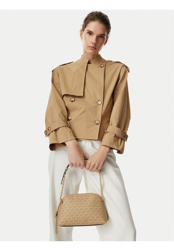 MICHAEL Michael Kors Torebka Freddie 32T6GX4C1V Beżowy. Kolor: beżowy. Materiał: skórzane