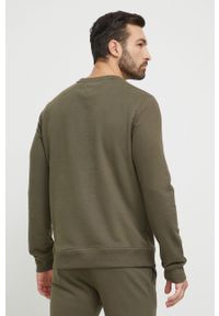 TOMMY HILFIGER - Tommy Hilfiger bluza lounge kolor zielony wzorzysta. Kolor: zielony. Materiał: poliester, dzianina. Długość rękawa: długi rękaw. Długość: długie. Wzór: haft #2