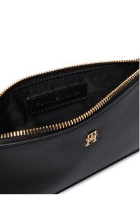 TOMMY HILFIGER - Tommy Hilfiger Torebka Th Icon Chain Shoulder Pouch AW0AW18298 Czarny. Kolor: czarny. Materiał: skórzane #5